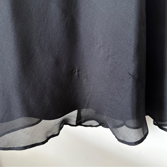 WHBM | Women’s Strapless Silk Little Black Dress size 00 - Picture 9 of 10